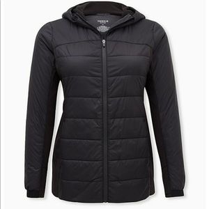 Active Puffer Jacket Nylon and Fleece